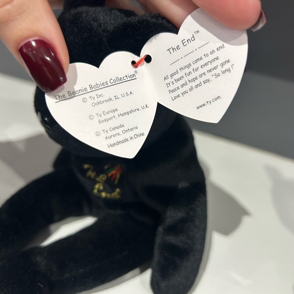 TY The End Beanie Baby with tag errors 1999 - Picture 4 of 4